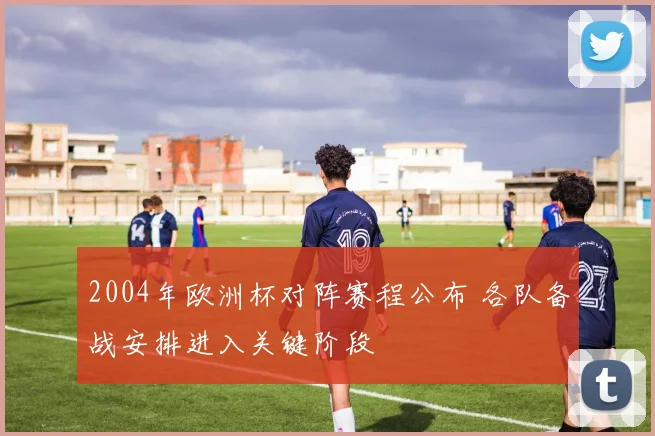 2004年欧洲杯对阵赛程公布 各队备战安排进入关键阶段